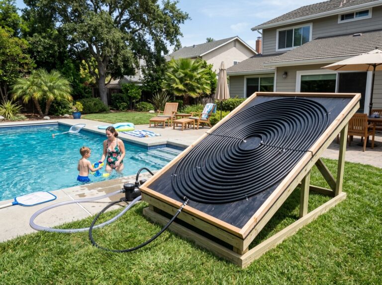 build a solar pool heater