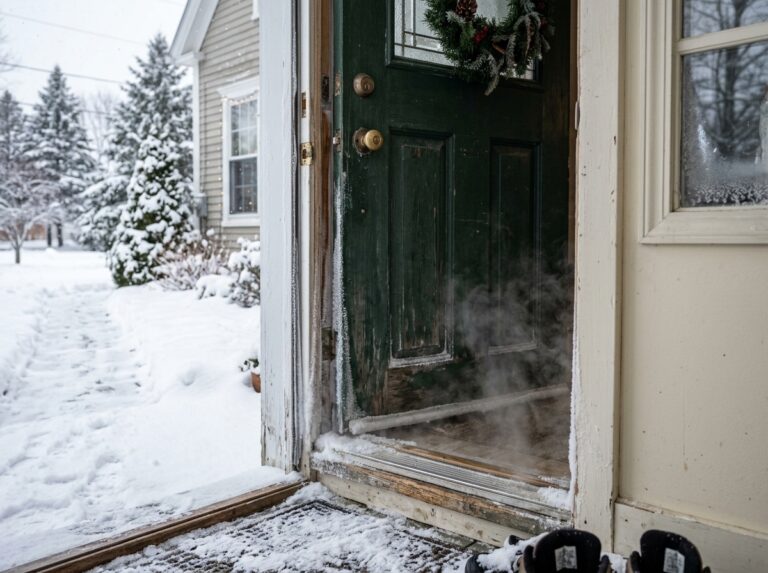 Door frame insulation