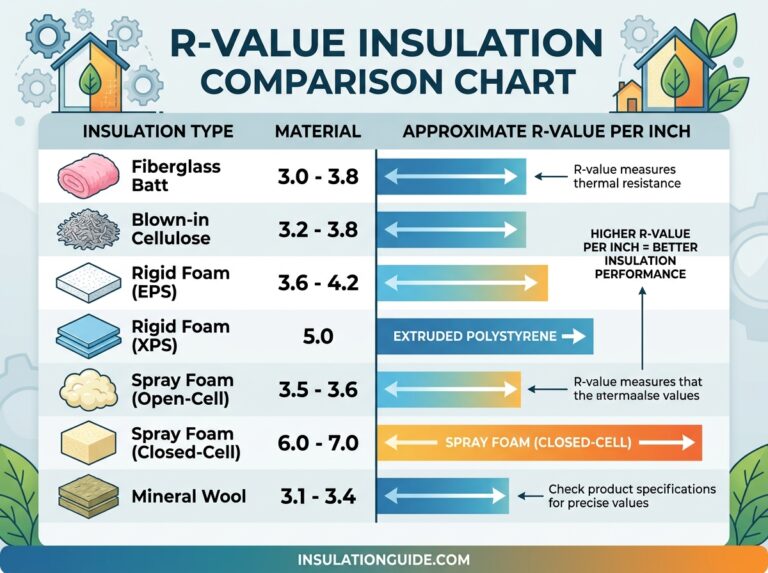 r value insulation comparison chart