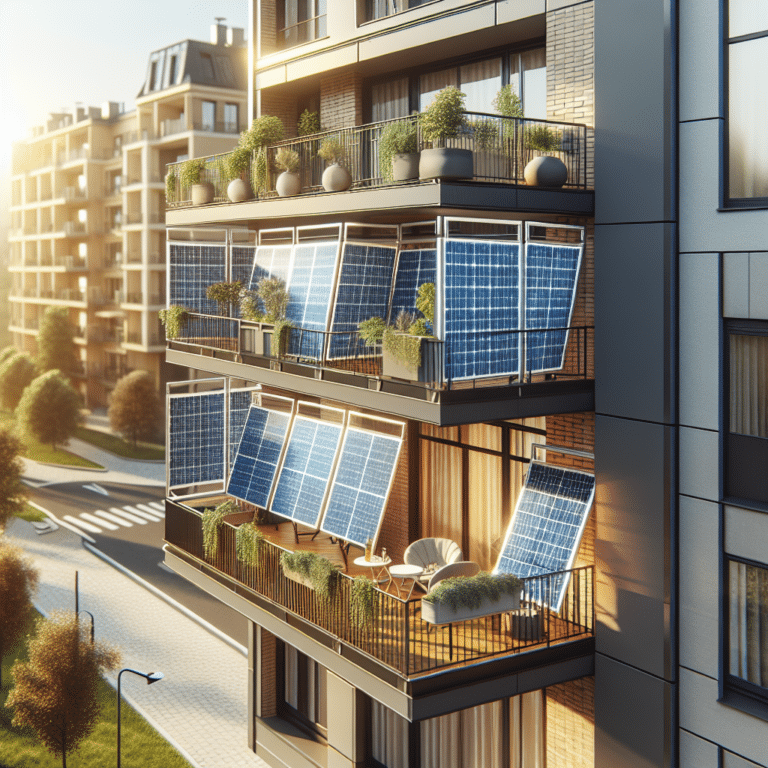 Portable Solar Panels for Apartment Balconies