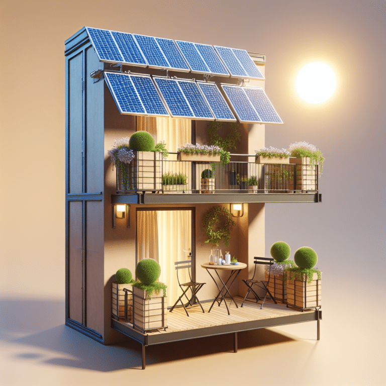 Portable Solar Panels for Apartment Balconies